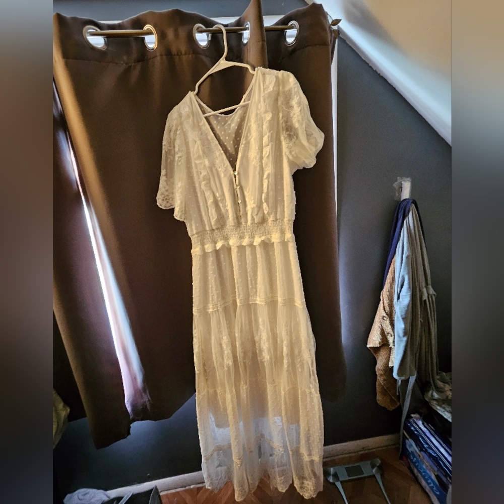 White lacey dress